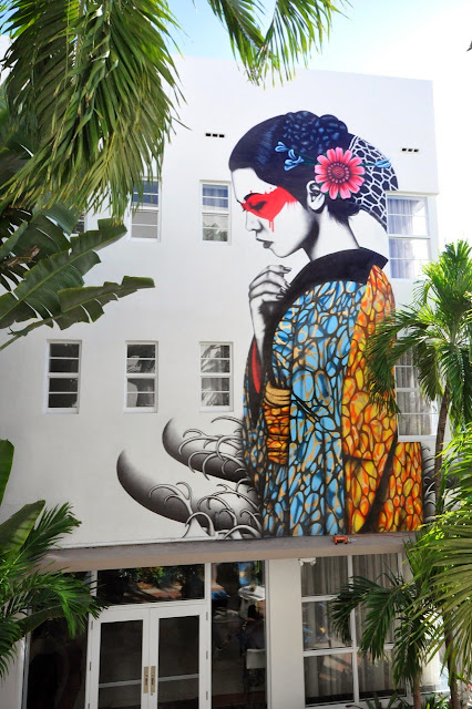 "Indocea" New Street Art Mural By British Artist Fin DAC in Miami, Florida.