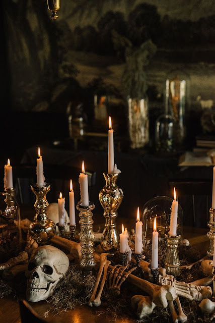 Decorative skull-wedding ideas-Halloween-Weddings by KMich-Philadelphia Centerpiece Idea