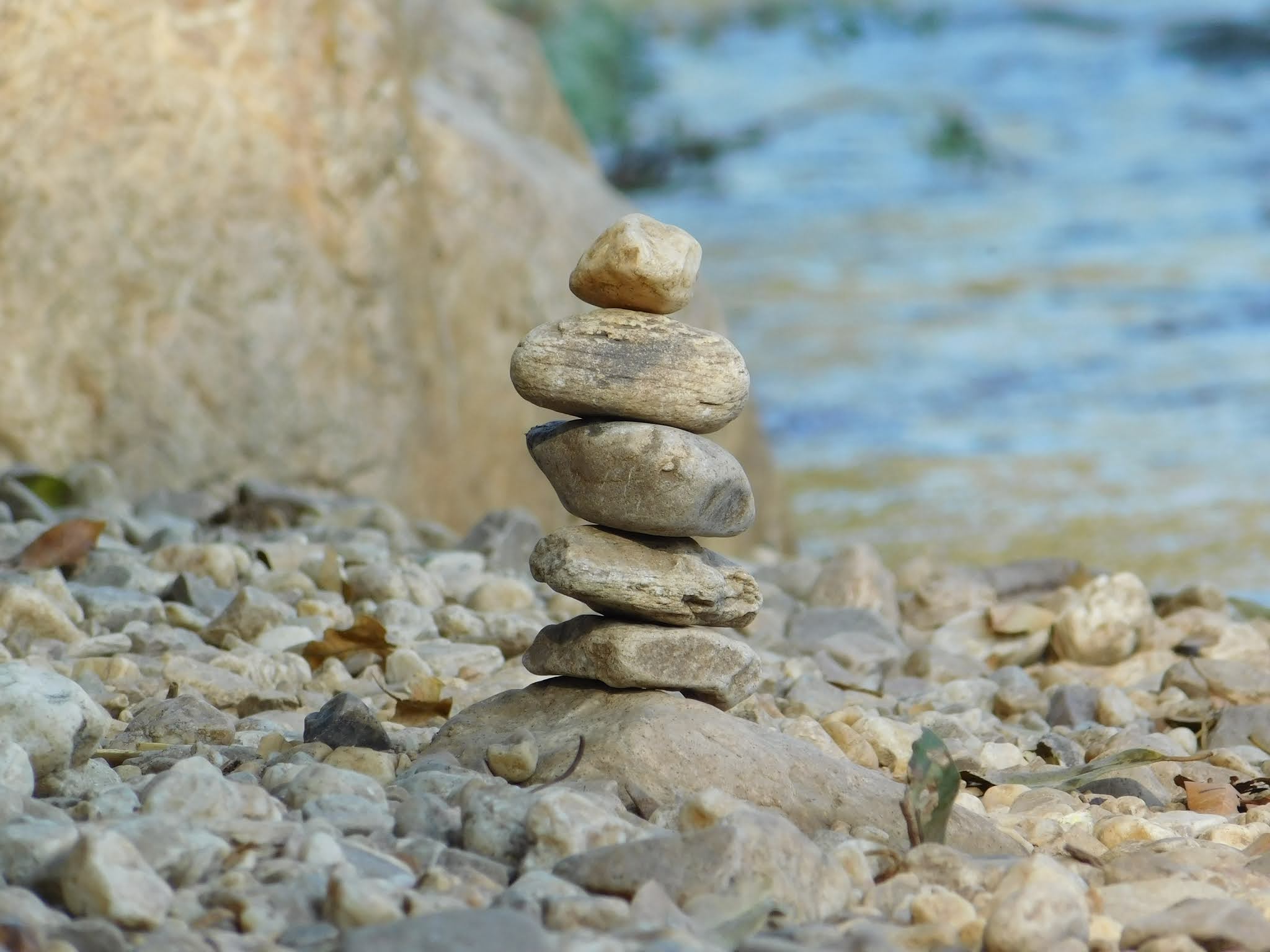 Stacking Rocks in the Wilderness