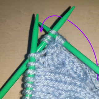 2本捻じりのケーブル編み, 2本捻じりの縄編み, basic cable knitting, 棒针编织2条麻花,