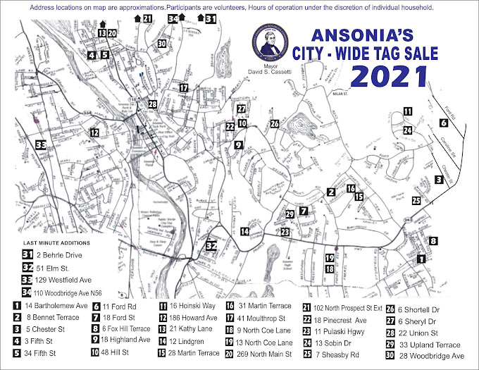 The Valley Voice Here's the map of locations for Ansonia's citywide