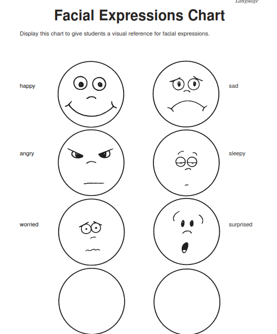 facial expressions coloring pages - photo #17