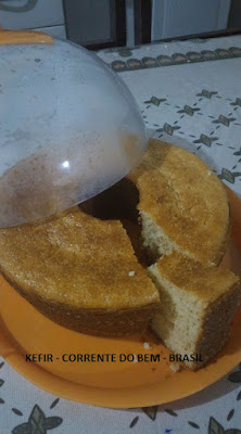 BOLO SEM GLÚTEN E COM KEFIR DE LEITE BOLO SEM GLÚTEN E COM KEFIR DE LEITE