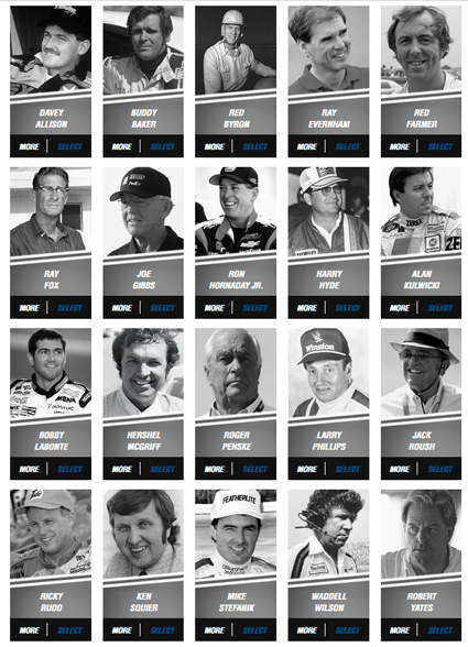 No Racing This Week? Use the Time to Vote for the NASCAR Hall Class Of 2018