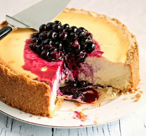 Blueberry Ricotta Cream Cheesecake