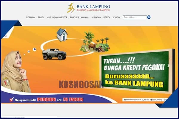Daftar Mobile, internet dan sms banking bank Lampung