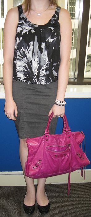 Away From Blue | Aussie Mum Style, Away From The Blue Jeans Rut: Rose Design, new bag: Balenciaga 05 magenta work