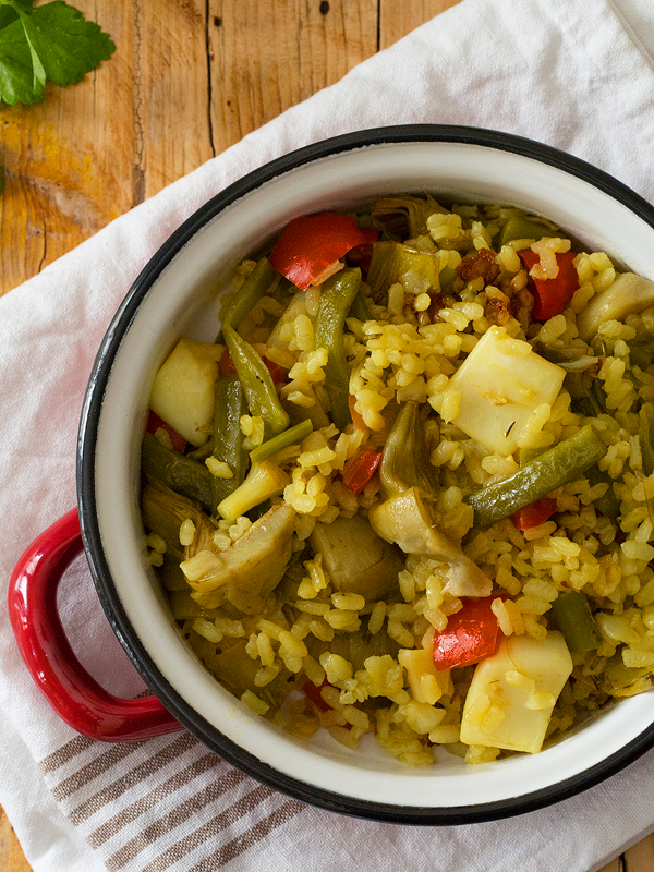 Paella de verduras y sepia la sabrosura de las paellas Cocido de Sopa
