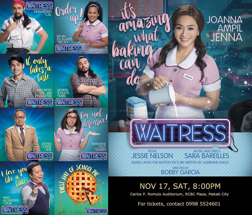 Broadway S Highly Acclaimed Musical Waitress Opens In Manila On November 9 At Rcbc Plaza