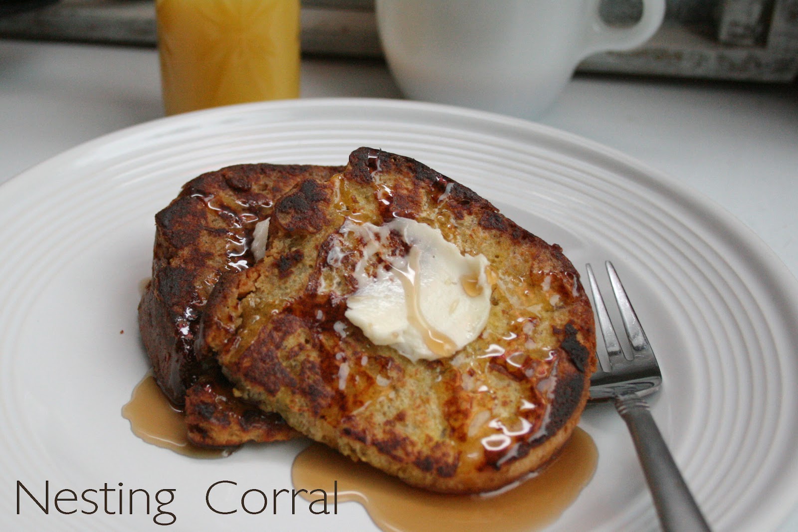 The Nesting Corral Banana Bread French Toast