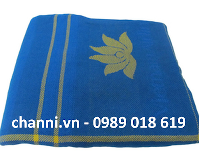 Hình ảnh Chăn VIP kẻ xanh Vietnam Airlines