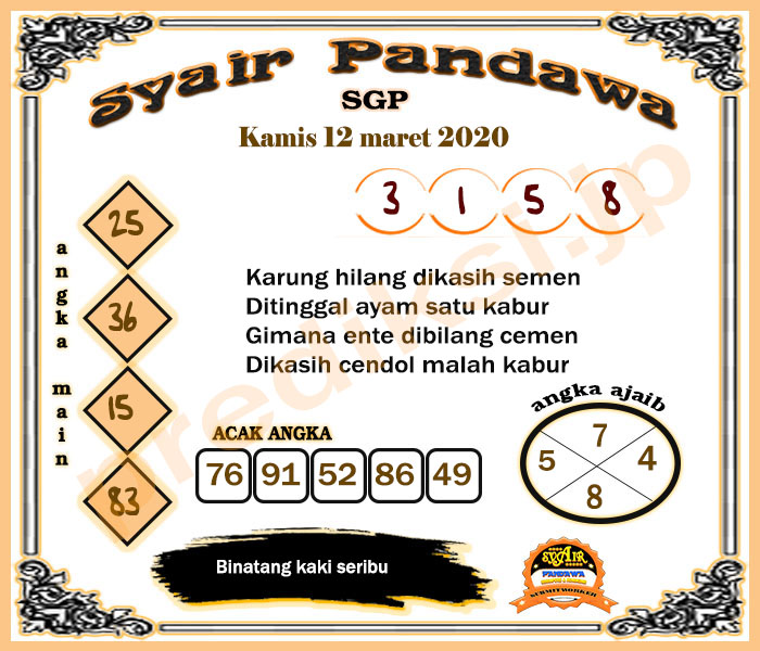 Ck Sgp Kamis Archives Prediksi Togel Hari Ini Sgp Sd Hk Malam Ini Jitu Jp