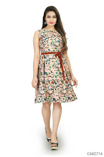Women's Crepe Printed Dresses