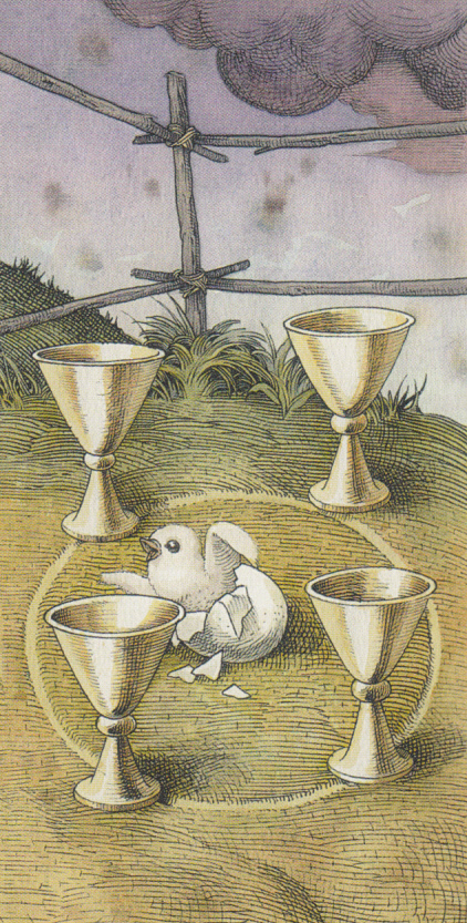 карта таро 4 кубков. четверка кубков таро. таро арт нуво 4 кубков. таро анны к галерея. карты таро: "crystal vision tarot by jennifer galasso".