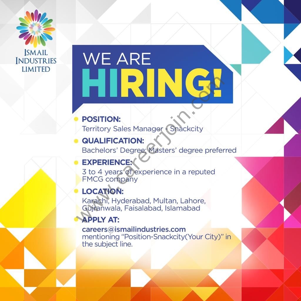 Ismail Industries Ltd Jobs 2021 in Pakistan Ismail Industries Ltd Jobs 2021 in Pakistan