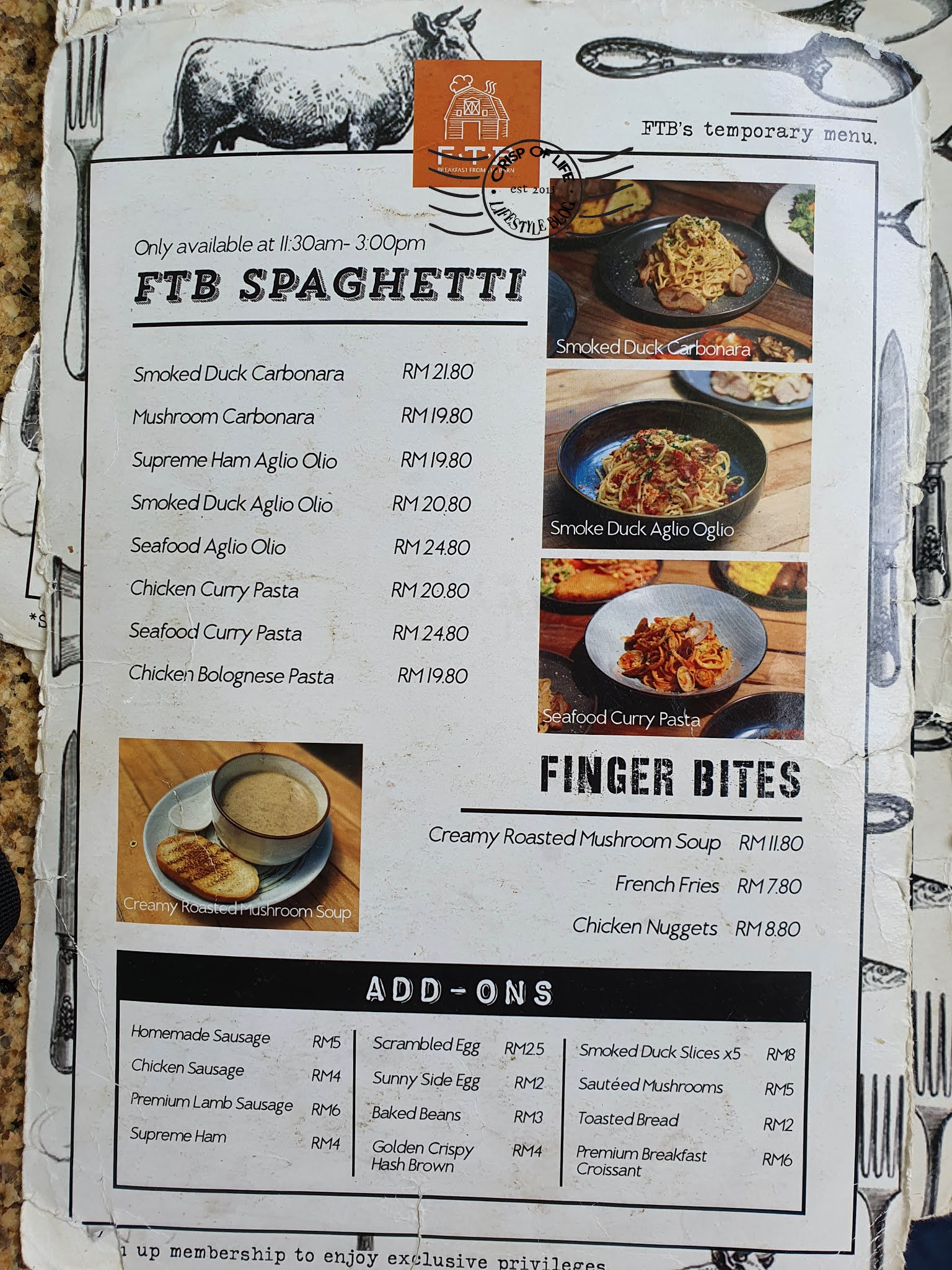 Breakfast From The Barn Lorong Bangkok, Penang Crisp of Life Penang Food & Travel Blogger