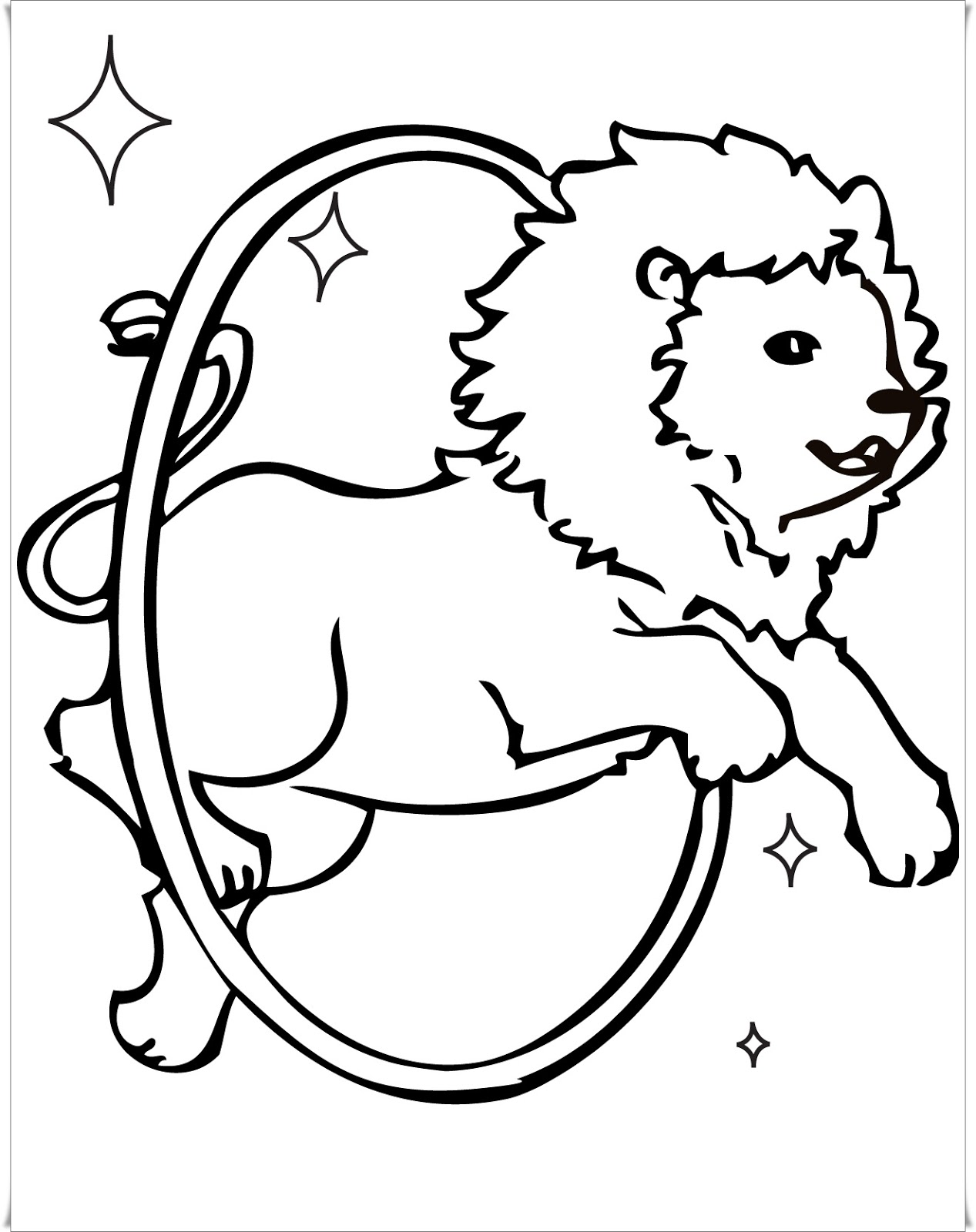 Ausmalbilder zum Ausdrucken: Ausmalbilder Löwe