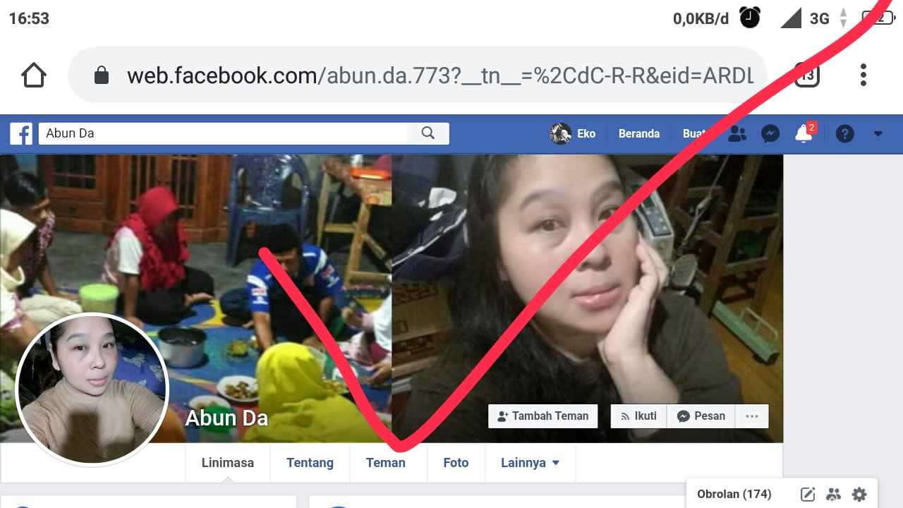 cara menghapus pertemanan di facebook dari hp