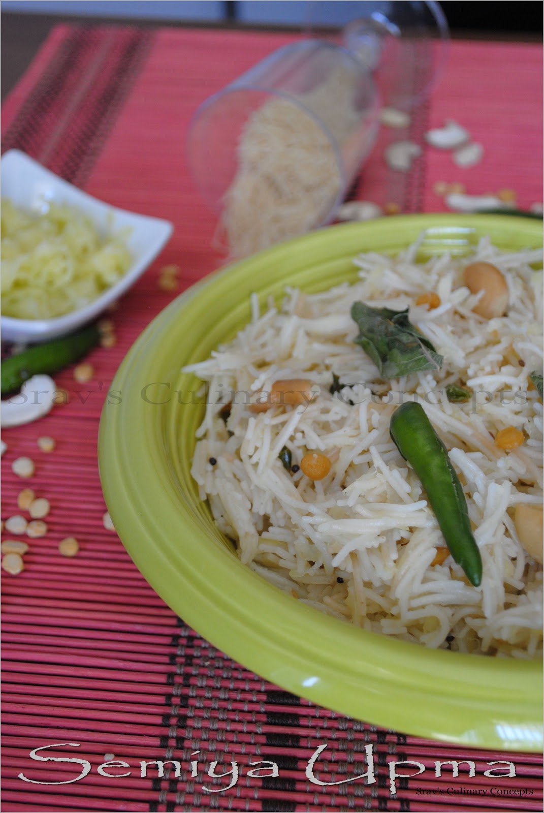 Srav's Culinary Concepts: Semiya Upma | Vermicelli Upma