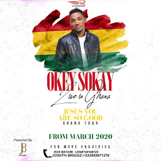 Okey Sokay Arrives in Ghana for Jesus you are so good media tour