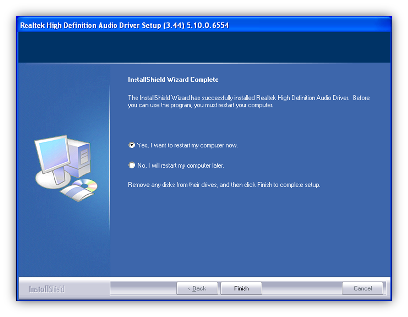 uninstall realtek audio manager