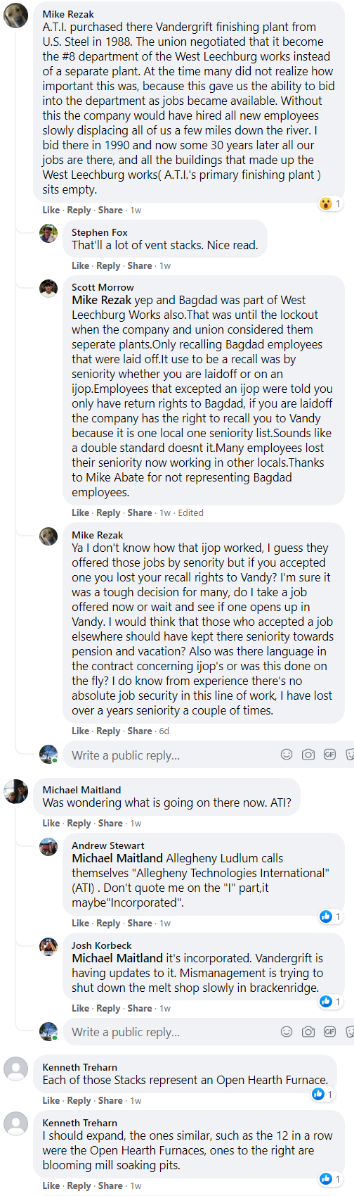 Towns and Nature Vandergrift, PA ATI/US Steel/American Sheet & Tin