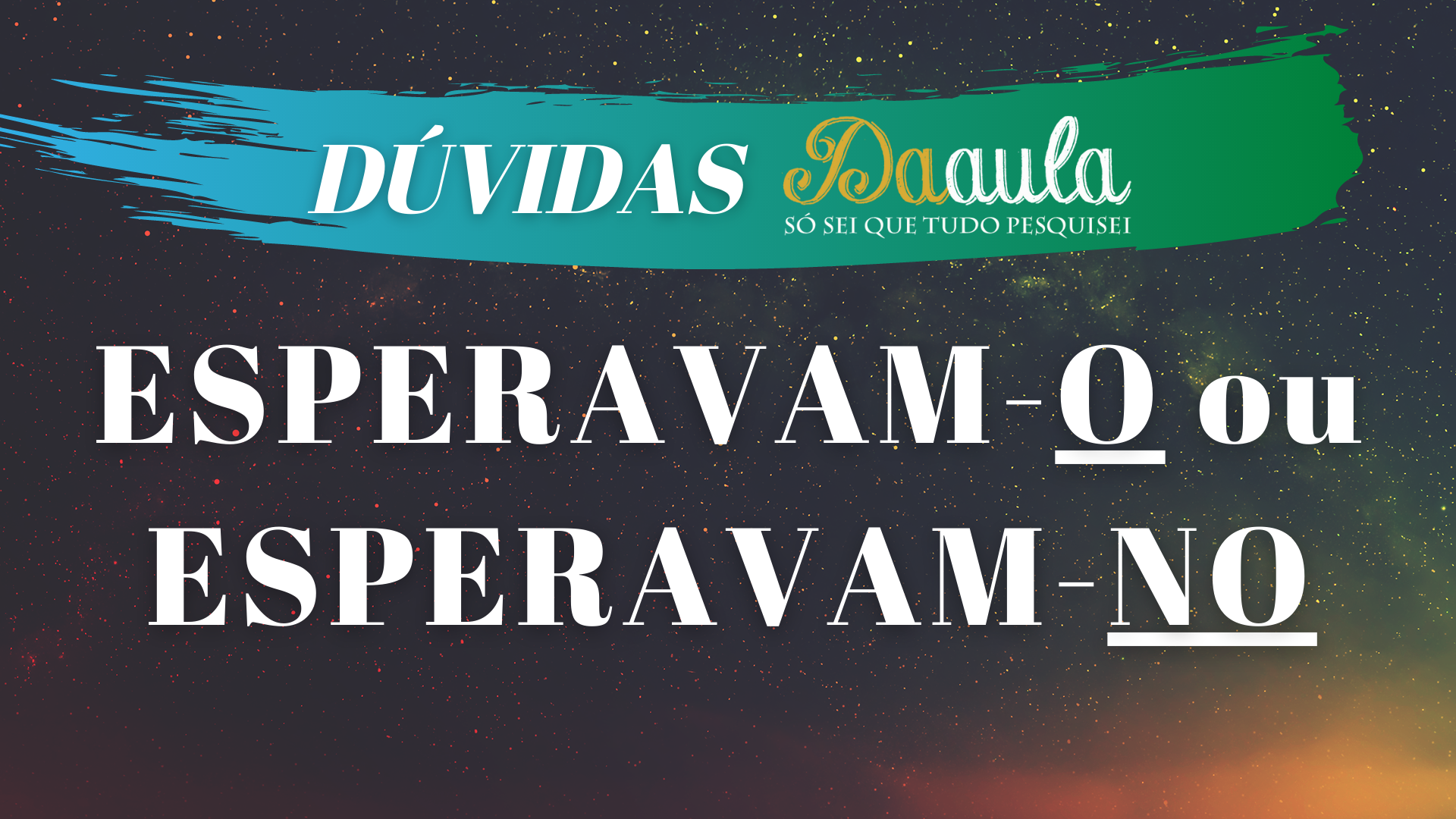 As pessoas "esperavam-o"