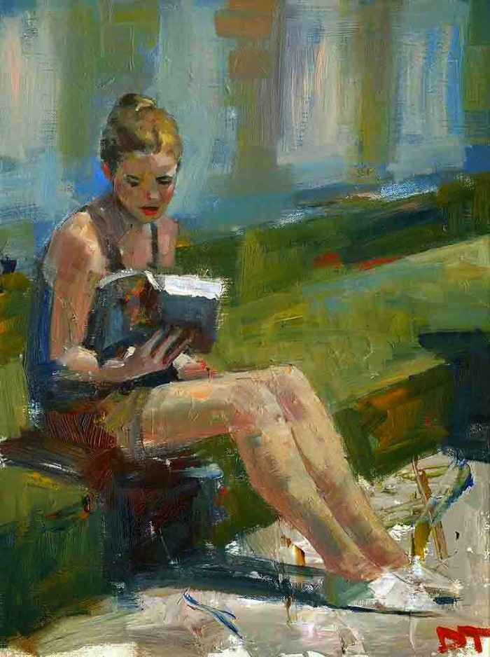 Женщина с книгой. Darren Thompson Женщина с книгой. Darren Thompson