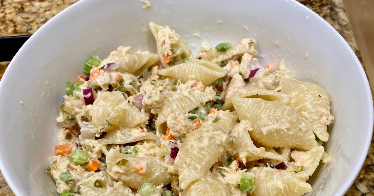 GREAT EATS HAWAII TUNA SALAD WITH PASTA SHELLS