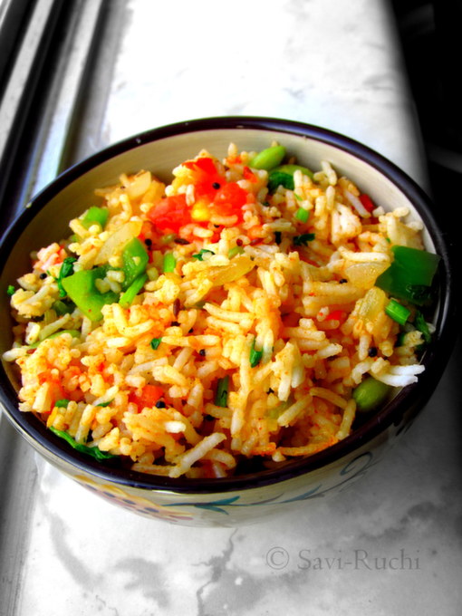 SaviRuchi Tomato Rice Thakkali Sadam (Without garlic) Left over