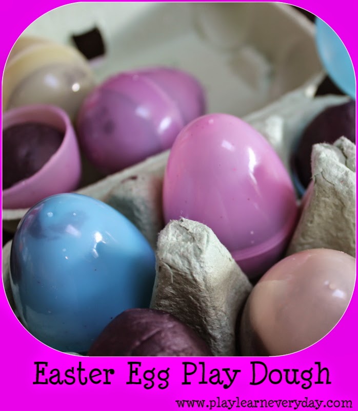 Easter Egg Play Dough Play and Learn Every Day