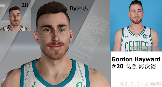 Gordon Hayward Cyberface, Hair and Body Model By Takeshi [FOR 2K21]
