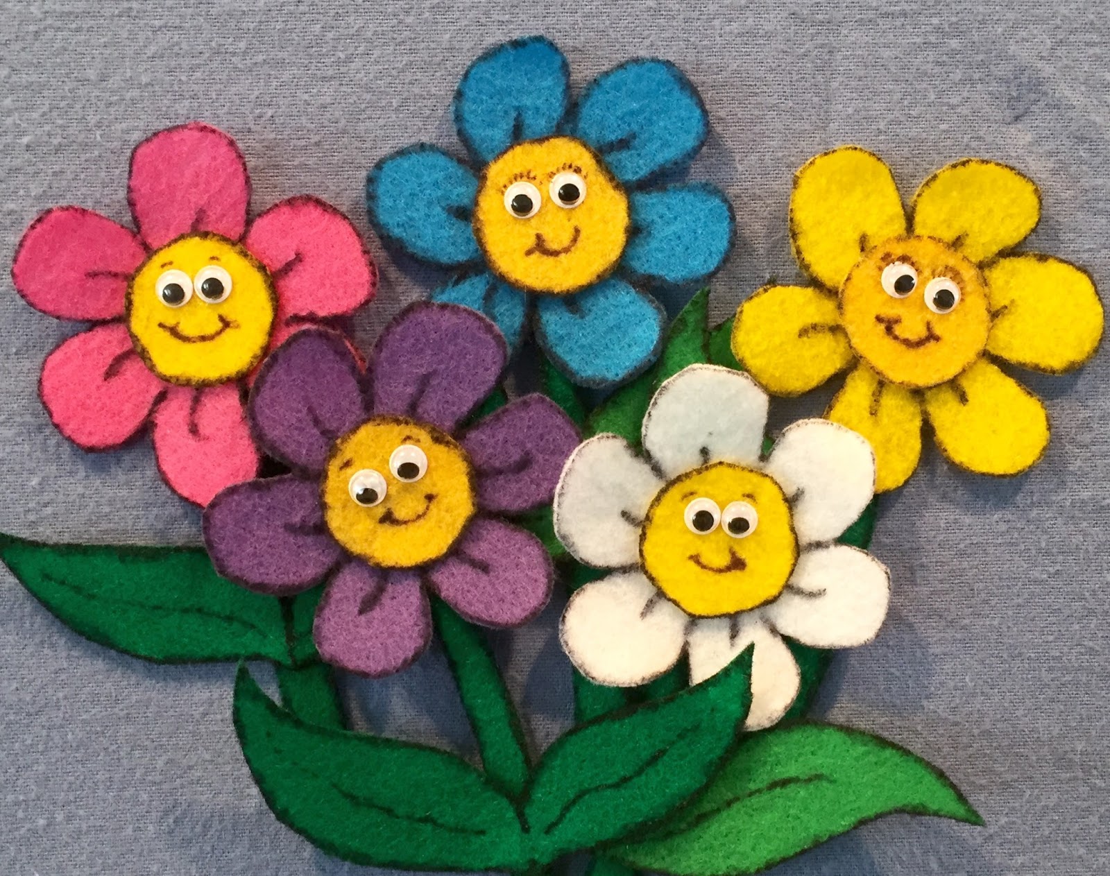 Adventures In Storytime and Beyond Flannel Friday Five Little Flowers