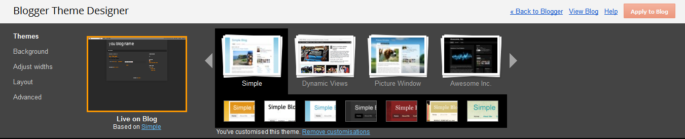 How to customize blogger template with Template Designer