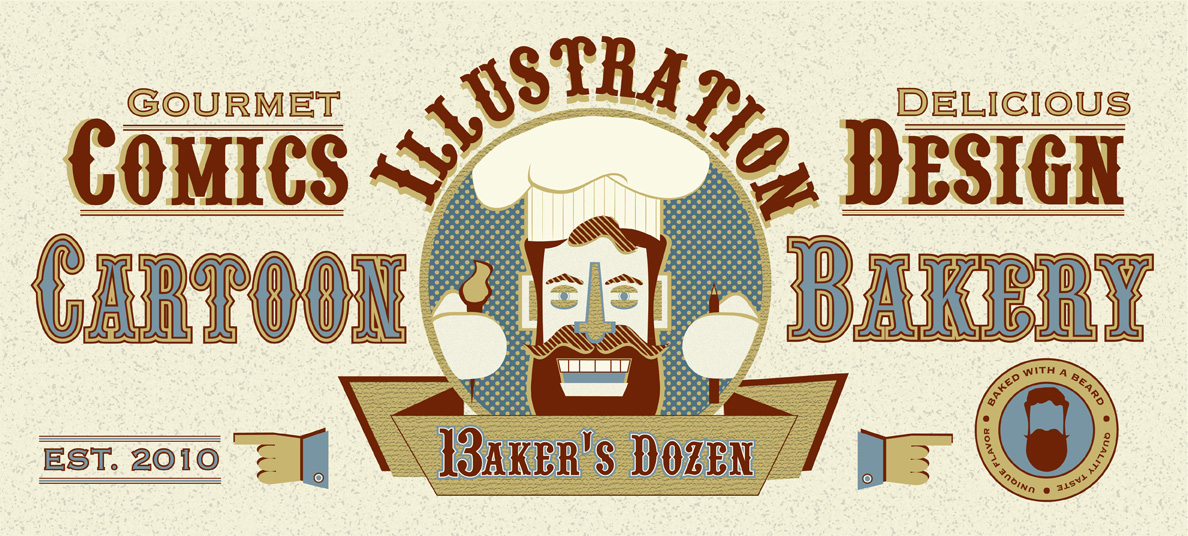 A Baker's Dozen Gourmet Comics and Illustration