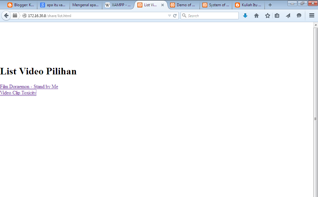 Kuliah Itu Menyenangkan Video Streaming Server Menggunakan VLV Berbasis  dengan XAMPP