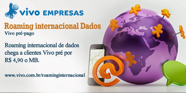 Roaming internacional de dados chega a clientes Vivo pré por R$ 4,90 o MB