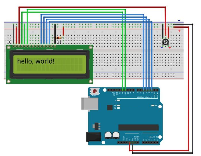 Hiển Thị LCD 4 Bit Arduino