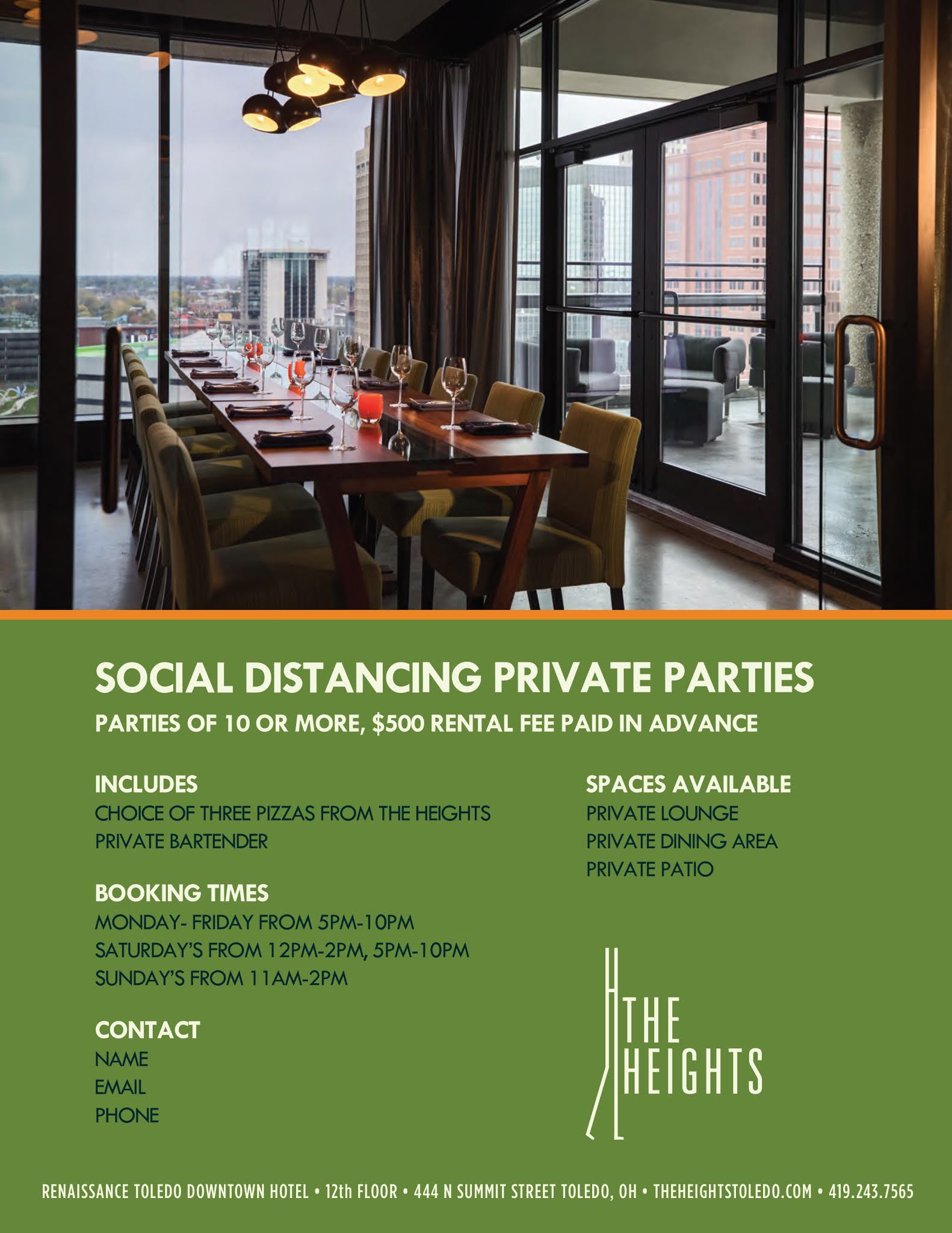 Private Events The Heights