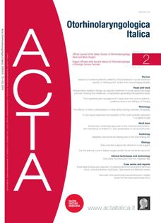 ACTA Otorhinolaryngologica Italica 2016-02 - April 2016 | ISSN 1827-675X | TRUE PDF | Bimestrale | Professionisti | Medicina | Salute | Otorinolaringoiatria
ACTA Otorhinolaryngologica Italica first appeared as Annali di Laringologia Otologia e Faringologia and was founded in 1901 by Giulio Masini. It is the official publication of the Italian Hospital Otology Association (A.O.O.I.) and, since 1976, also of the Società Italiana di Otorinolaringologia e Chirurgia Cervico-Facciale (S.I.O.Ch.C.-F.).
The journal publishes original articles (clinical trials, cohort studies, case-control studies, cross-sectional surveys, and diagnostic test assessments) of interest in the field of otorhinolaryngology as well as case reports (unique, highly relevant and educationally valuable cases), case series, clinical techniques and technology (a short report of unique or original methods for surgical techniques, medical management or new devices or technology), editorials (including editorial guests – special contribution) and letters to the editors. Articles concerning science investigations and well prepared systematic reviews (including meta-analyses) on themes related to basic science, clinical otorhinolaryngology and head and neck surgery have high priority. The journal publish furthermore official proceedings of the Italian Society, special columns as well as calendar of events.
Manuscripts must be prepared in accordance with the Uniform Requirements for Manuscripts Submitted to Biomedical Journals developed by the international committee of medical journal editors. Texts must be original and should not be presented simultaneously to more than one journal.
Only papers strictly adhering to the editorial instructions outlined herein will be considered for publication. Acceptance is upon the critical assessment by experts in the field (Reviewers), the introduction of any changes requested and the final decision of the Editor-in-Chief.