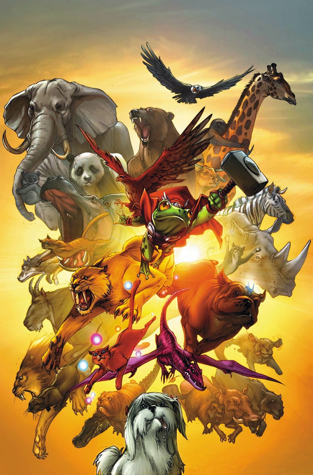 Comicrítico: SUPERHÉROES transformados en ANIMALES en portadas de Marvel