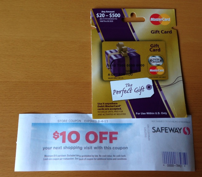 Green Espirit: MasterCard Gift Card rebate: Safeway $10 ...