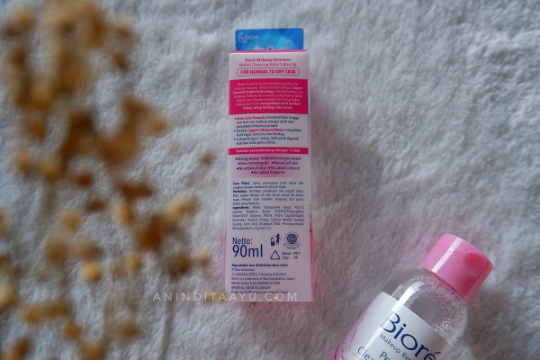 biore perfect cleansing water soften up pembersih make up
