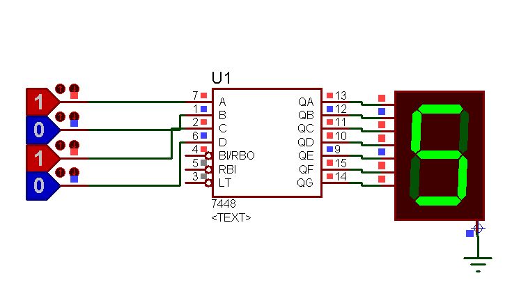 Carte électronique de Décodeur BCD 7-segment - Électrouino