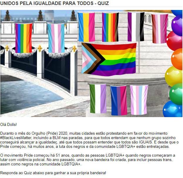 Truques Stardoll Hoje ♥: Pride 2020 - Bandeira grátis