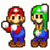 Hora de bailar con Mario y Luigi XD