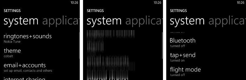 Lumia 820 Settings