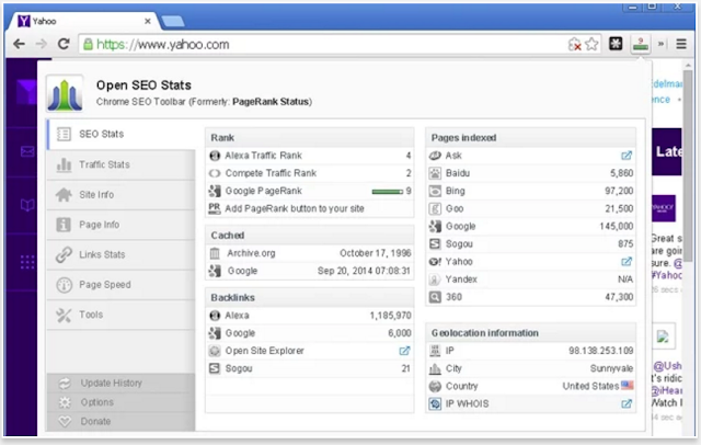 Open Seo Stats - 10 Add-ons Browser Terbaik