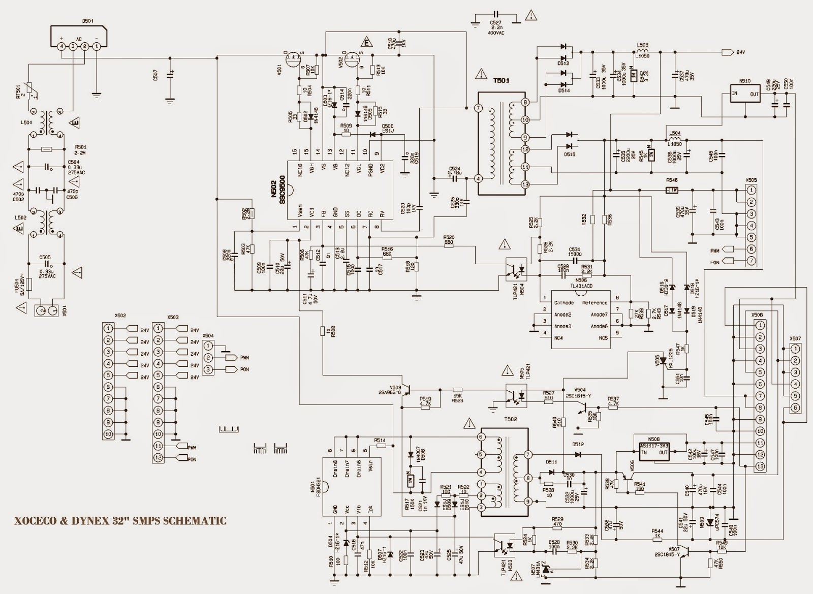 Electro help: XOCECO – DYNEX -32 Inch LCD TV – SMPS SCHEMATIC