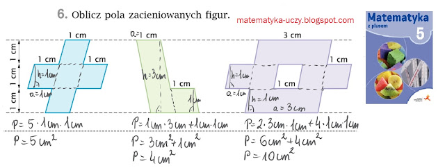 Zad. 6 str. 190 "Matematyka z plusem 5" Pole równoległoboku